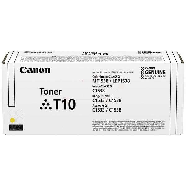 Canon 4563C001/T10 Toner cartridge yellow high-capacity, 10.000 pages ISO/IEC 19752 for Canon X C 1533