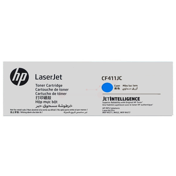 HP CF411JC Toner cartridge cyan Contract, 6.000 pages ISO/IEC 19798 for HP Pro M 452