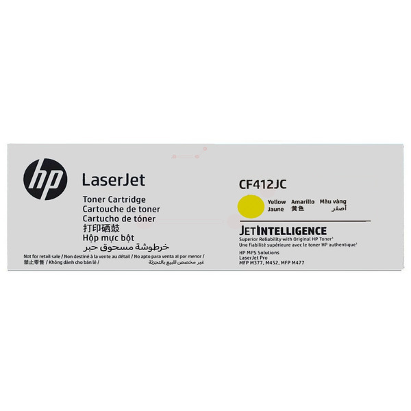 HP CF412JC Toner cartridge yellow Contract, 6.000 pages ISO/IEC 19798 for HP Pro M 452