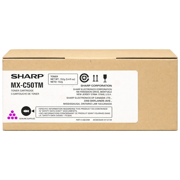 Sharp MXC-50TM Toner magenta, 13.000 pages/5% for Sharp MX-C 407 F