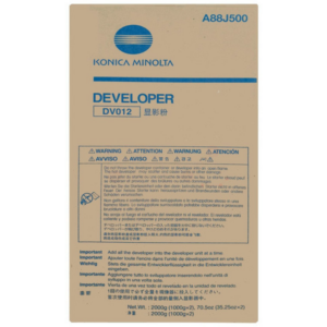 Konica Minolta A88J500/DV-012 Developer, 2x900.000 pages 1000 grams Pack=2 for KM bizhub Pro 1100