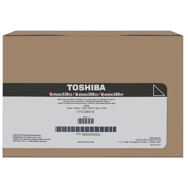 Toshiba 6B000000922/T-FC338EKR Toner black return program, 6.000 pages for Toshiba E-Studio 388