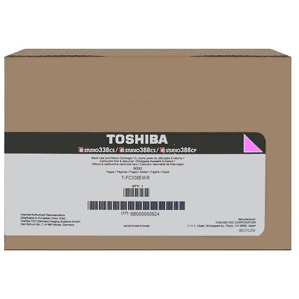Toshiba 6B000000924/T-FC338EMR Toner magenta return program, 6.000 pages for Toshiba E-Studio 388