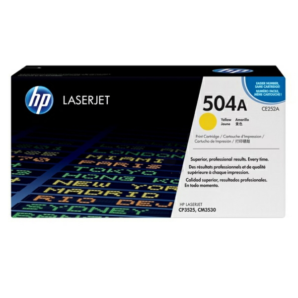 HP CE252A/504A Toner cartridge yellow, 7.000 pages ISO/IEC 19798 for HP CLJ CP 3525
