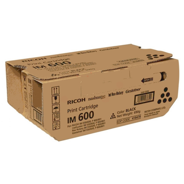 Ricoh 418478/IM600 Toner-kit, 25.500 pages ISO/IEC 19752 for Ricoh IM 600/P 800