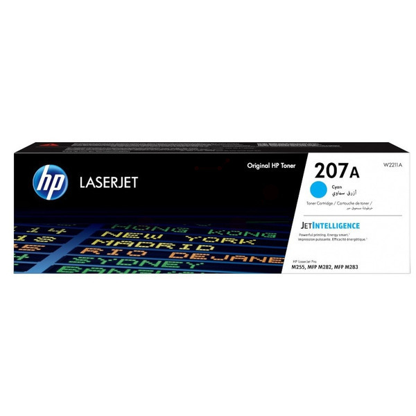 HP W2211A/207A Toner cartridge cyan, 1.250 pages ISO/IEC 19752 for HP M 283
