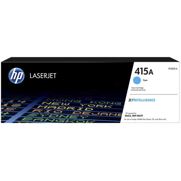 picture HP W2031A/415A Toner cartridge cyan, 2.100 pages ISO/IEC 19798 for HP E 45028/M 454