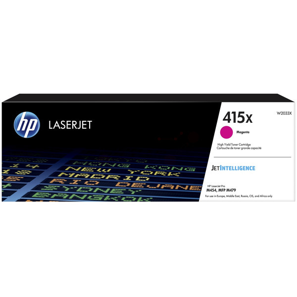 picture HP W2033X/415X Toner cartridge magenta, 6.000 pages ISO/IEC 19798 for HP E 45028/M 454
