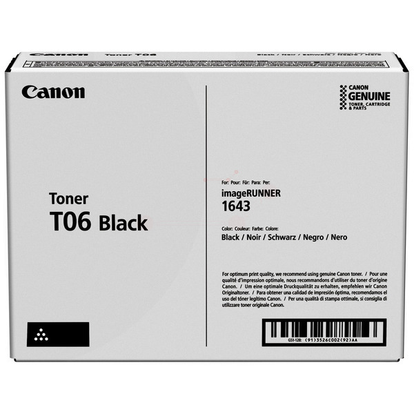 picture Canon 3526C002/T06 Toner cartridge, 20.500 pages ISO/IEC 19752 for Canon IR 1643