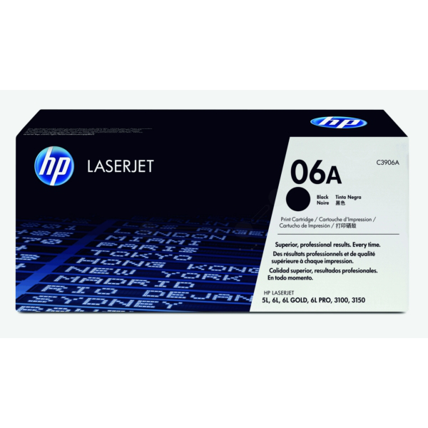picture HP C3906A/06A Toner cartridge black, 2.500 pages ISO/IEC 19752 for Canon LBP-AX/HP LJ 5 L