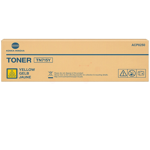 picture Konica Minolta ACP8250/TN-715Y Toner yellow, 45.000 pages ISO/IEC 19752 for KM Bizhub C 750 i