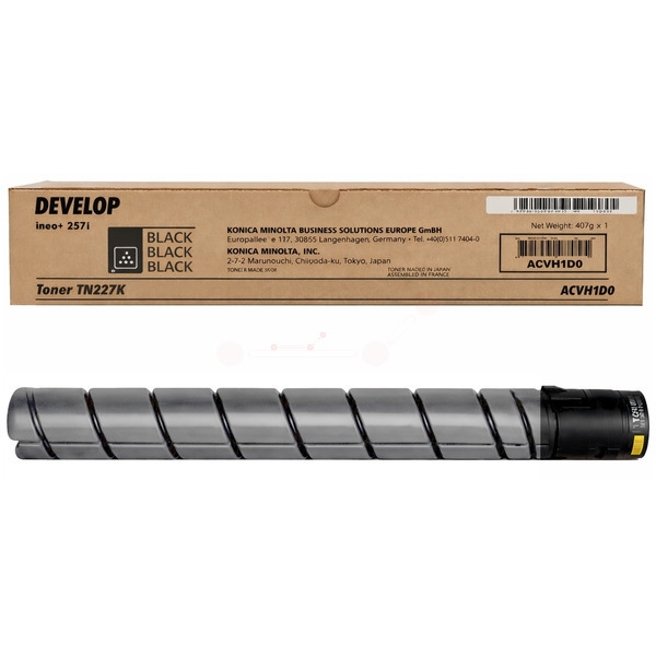 Develop ACVH1D0/TN-227K Toner black, 24.000 pages/5% for Develop Ineo + 257 i