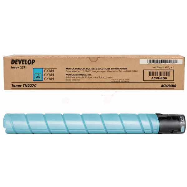 Develop ACVH4D0/TN-227C Toner cyan, 24.000 pages/5% for Develop Ineo + 257 i