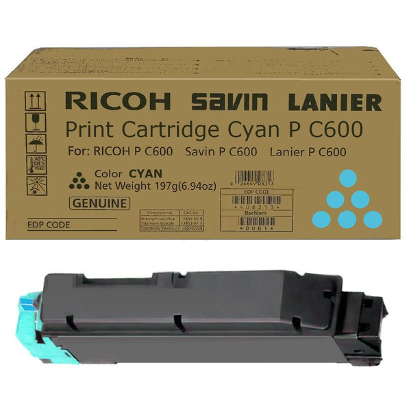 Ricoh 408315/PC600 Toner-kit cyan, 12.000 pages ISO/IEC 19752 for Ricoh P C 600