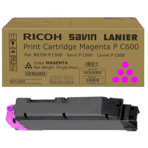 Ricoh 408316/PC600 Toner-kit magenta, 12.000 pages ISO/IEC 19752 for Ricoh P C 600