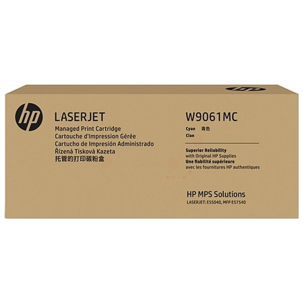 picture HP W9061MC Toner cartridge cyan Contract, 12.200 pages ISO/IEC 19752 for HP E 55040