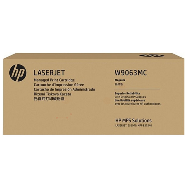 picture HP W9063MC Toner cartridge magenta Contract, 12.200 pages ISO/IEC 19752 for HP E 55040