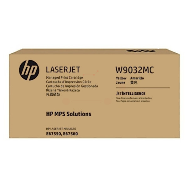 HP W9062MC Toner cartridge yellow Contract, 12.200 pages ISO/IEC 19752 for HP E 55040