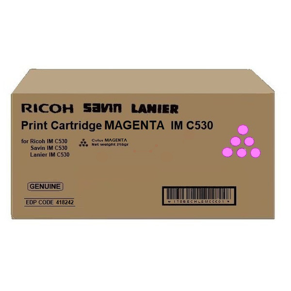 Ricoh 418242/IMC530 Toner-kit magenta, 18.000 pages/5% for Ricoh IM C 530