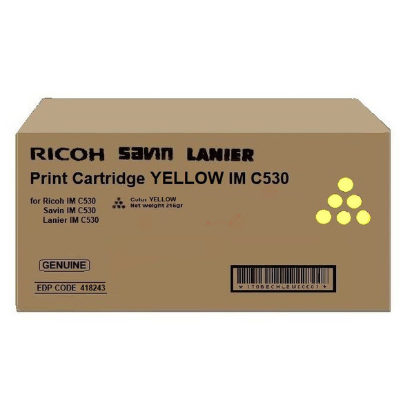 picture Ricoh 418243/IMC530 Toner-kit yellow, 18.000 pages/5% for Ricoh IM C 530