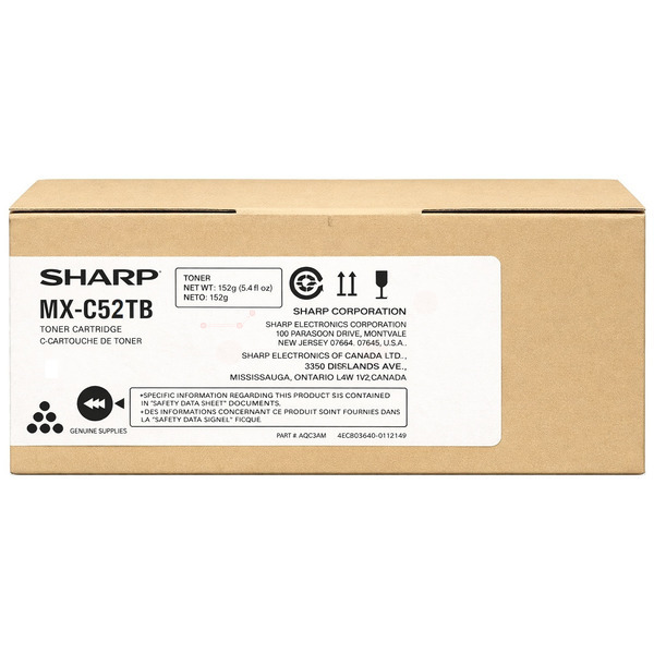 Sharp MXC-52TB Toner-kit black, 25.000 pages ISO/IEC 19752 for Sharp MX-C 428 F
