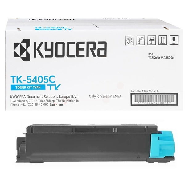 Kyocera 1T02Z6CNL0/TK-5405C Toner-kit cyan, 10.000 pages ISO/IEC 19752 for KM TASKalfa MA 3500