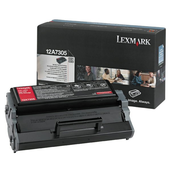 picture Lexmark 12A7305 Toner cartridge black, 6.000 pages/5% for Lexmark E 321