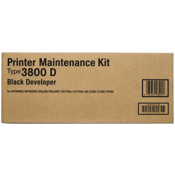 Ricoh 400661/TYPE D Developer black, 100.000 pages for Ricoh Aficio AP 3800 C