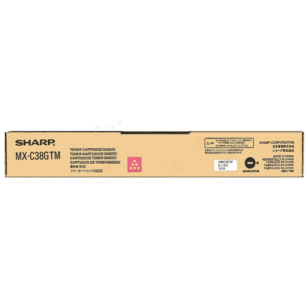 Sharp MXC-38GTM Toner magenta, 10.000 pages/6% for Sharp MX-C 310