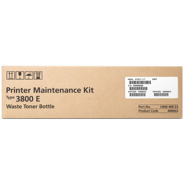Ricoh 400662/TYPE 3800E Toner waste box, 40.000 pages for Infotec IPC 2838/Ricoh Aficio AP 3800 C/Ricoh Aficio CL 7000