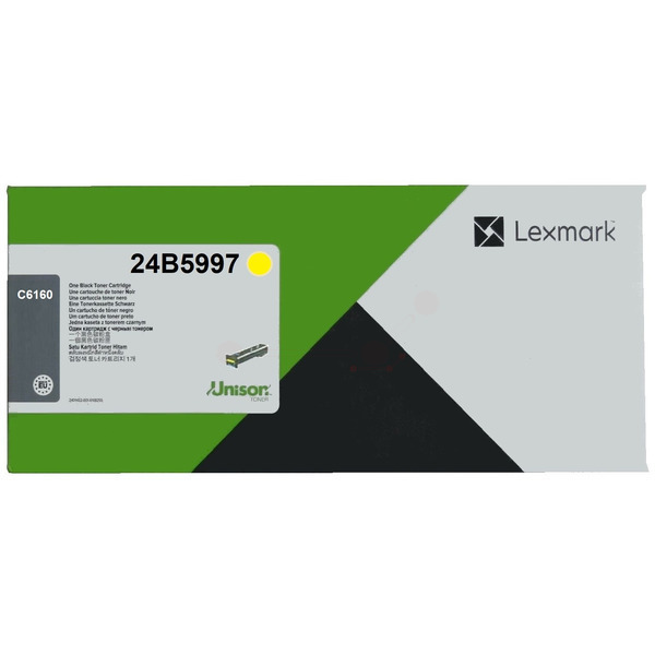 Lexmark 24B5997 Toner cartridge yellow, 20.000 pages/5% for Lexmark C 6160