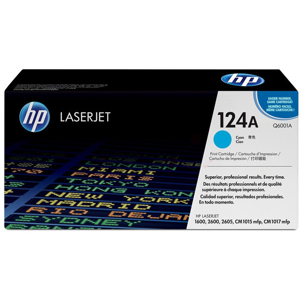 HP Q6001A/124A Toner cartridge cyan, 2.000 pages/5% for HP Color LaserJet 2600