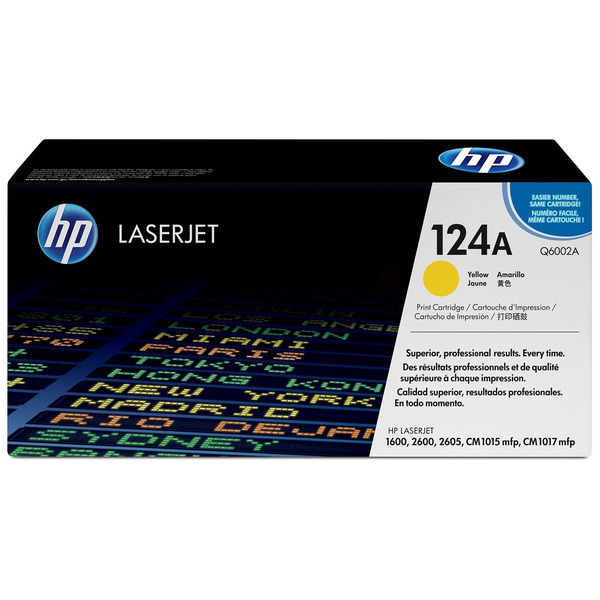 HP Q6002A/124A Toner cartridge yellow, 2.000 pages/5% for HP Color LaserJet 2600