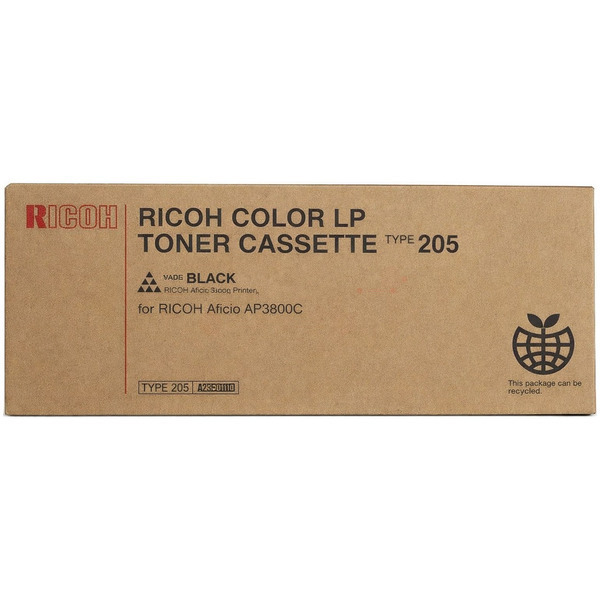 Ricoh 888032/TYPE 205 Toner black, 20.000 pages/5% 550 grams for Ricoh Aficio AP 3800 C/CL 7000