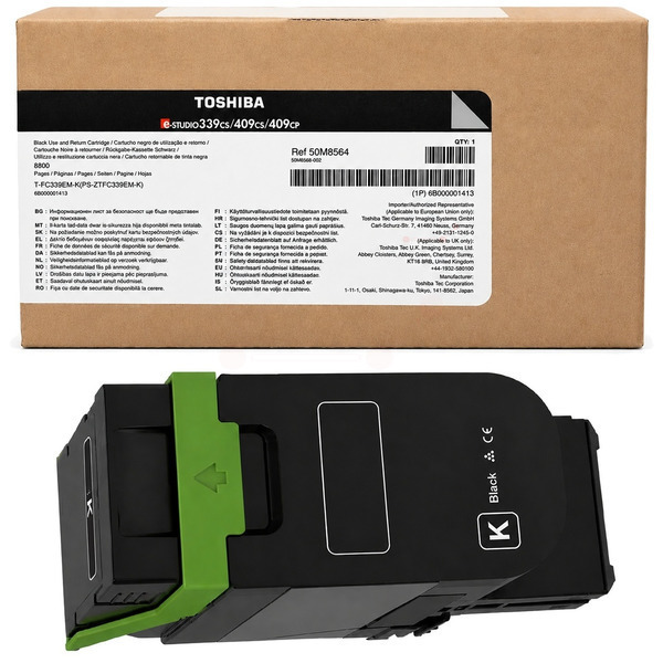 Toshiba 6B000001413/T-FC339E-K Toner black, 15.800 pages ISO/IEC 19752 for Toshiba E-Studio 339