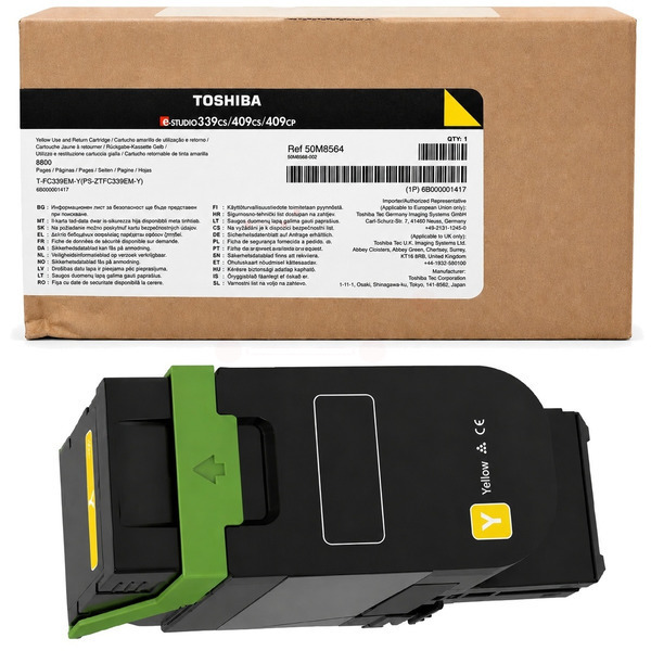 picture Toshiba 6B000001417/T-FC339E-Y Toner yellow, 8.800 pages ISO/IEC 19752 for Toshiba E-Studio 339