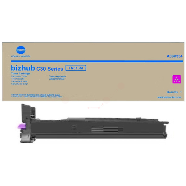 Konica Minolta A06V354/TN-313M Toner magenta, 12.000 pages/5% for KM bizhub C 30