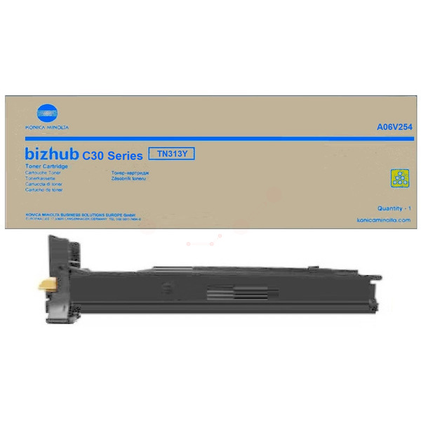 Konica Minolta A06V254/TN-313Y Toner yellow, 12.000 pages/5% for KM bizhub C 30