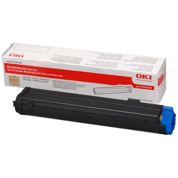 OKI 43502302 Toner-kit, 3.000 pages ISO/IEC 19752 for OKI B 4400/4600