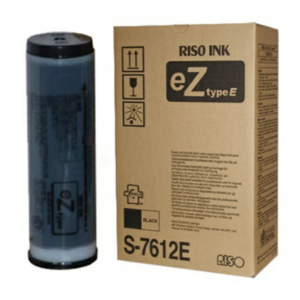Riso S-7612E Ink black twin pack, 2x10.000 pages 1000ml Pack=2 for Riso RZ 200/230/370