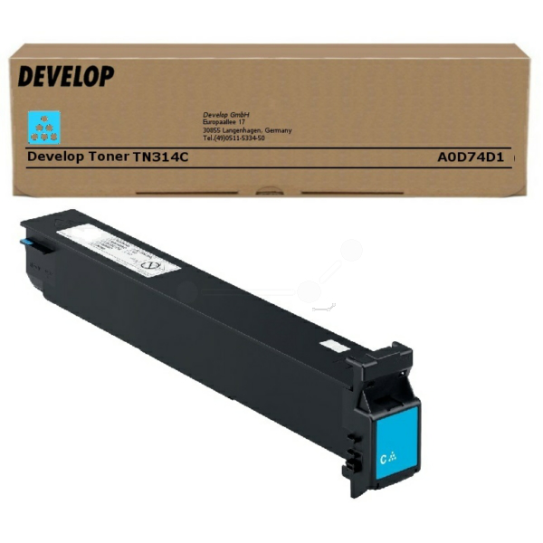 picture Develop A0D74D1/TN-314C Toner cyan, 17.000 pages for Develop Ineo + 353