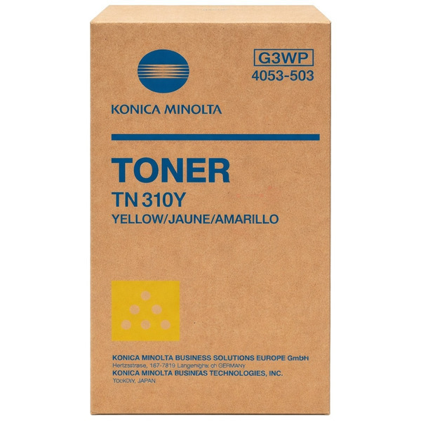 picture Konica Minolta 4053-503/TN-310Y Toner yellow, 11.500 pages for KM bizhub C 350/351