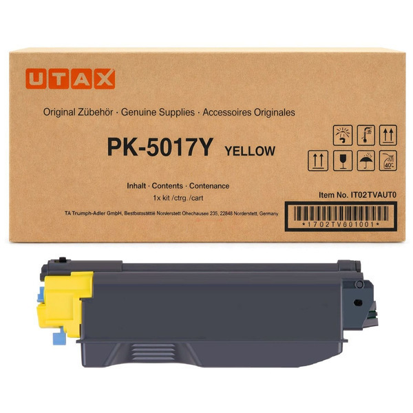 picture Utax 1T02TVAUT0/PK-5017Y Toner-kit yellow, 6.000 pages ISO/IEC 19752 for TA P-C 3062