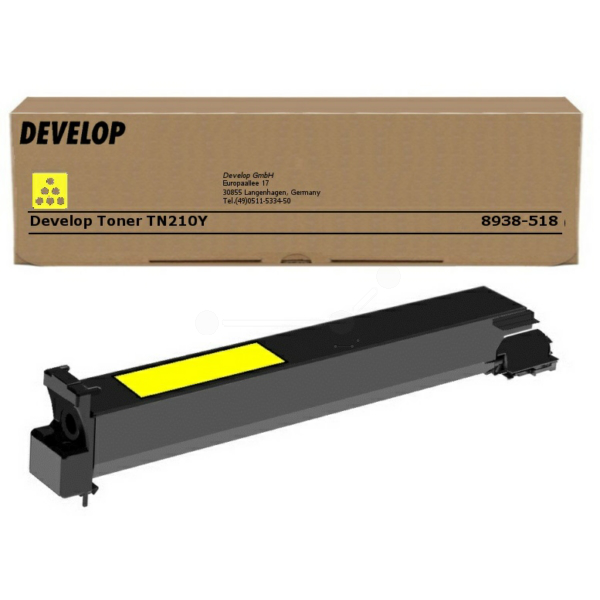 Develop 8938-5180-00/TN-210Y Toner yellow, 12.000 pages for Develop Ineo + 250