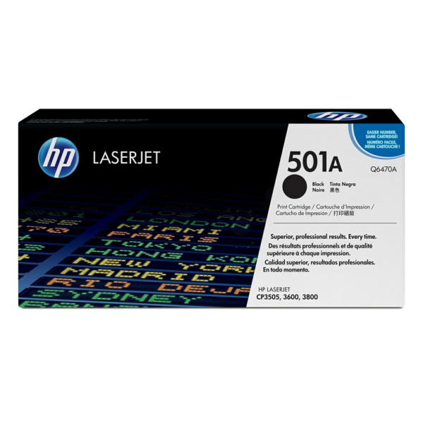 picture HP Q6470A/501A Toner cartridge black, 6.000 pages/5% for HP Color LaserJet 3600/3800