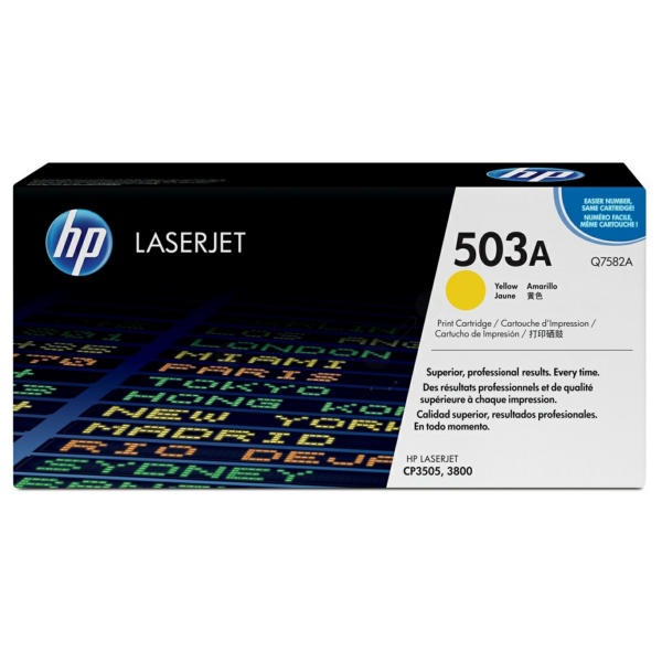 HP Q7582A/503A Toner cartridge yellow, 6.000 pages/5% for HP Color LaserJet 3800