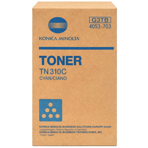 picture Konica Minolta 4053-703/TN-310C Toner cyan, 11.500 pages for KM bizhub C 350/351