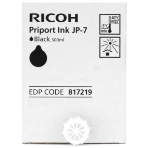 Ricoh 893713/JP7 Ink black, 5x6.500 pages 500ml Pack=5 for Ricoh JP 735/750