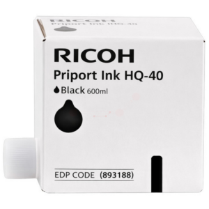 Ricoh 893188/JP40HQ Ink black, 5x9.400 pages 600ml Pack=5 for Ricoh DX 4545/JP 4500