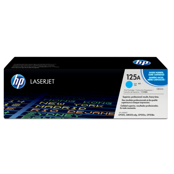 picture HP CB541A/125A Toner cartridge cyan, 1.400 pages ISO/IEC 19798 for HP CLJ CP 1210
